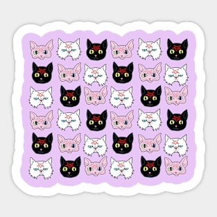 Satan KItties Pattern Sticker